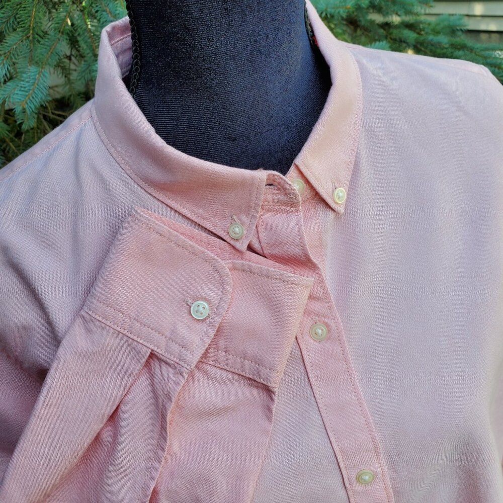 Gap The Fitted Boyfriend Orange Button Down Shirt… - image 4